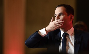Benoît Hamon, le 23 avril 2017, jour de son élimination à la présidentielle 2017.