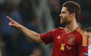 L'Espagnol, Xabi Alonso, auteur d'un doublé contre la France, le 23 juin 2012 à Donetsk.