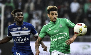 Kévin Malcuit (à droite), ici lors de la victoire (1-0) face au Sporting Club de Bastia d'Allan Saint-Maximin le mois dernier.