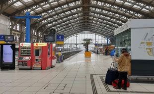 La gare de Lille lors de la grève du 5 décembre.