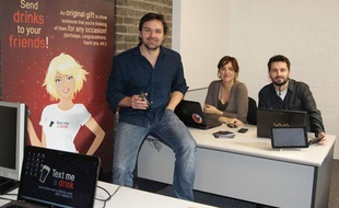 Text Me A Drink, une start-up web basée à Dublin lancée en 2012.
