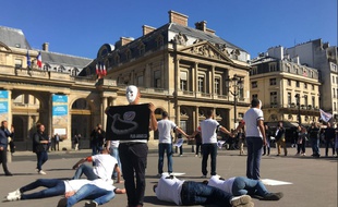 Environ 200 agents ont manifesté ce mardi à Paris à l'appel du syndicat Unité-SGP Police