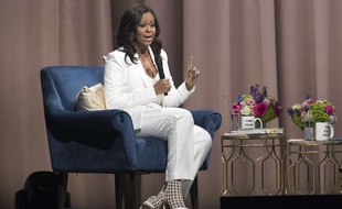 Michelle Obama lors de la présentation de son livre, «Becoming» à New York le 1er décembre 2018.