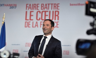 Benoît Hamon en meeting à Montreuil le 26 janvier 2017.