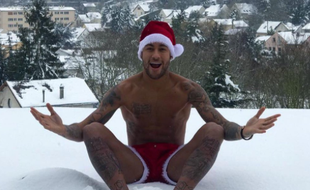 Neymar dans la neige