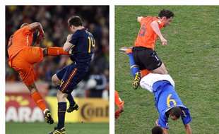 Nigel De Jong et Mark Van Bommel, deux beaux spécimens.
