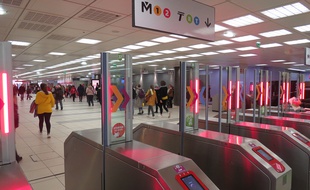Transpole est en train d'équiper ses stations de métro de portiques de sécurité.