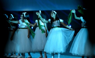 Danse lors de la fête nationale en Arabie Saoudite, le 23 septembre 2017.