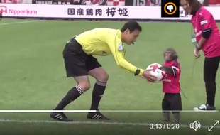 Un avant-match un peu particulier au Japon.