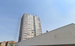 La tour à Colmar depuis laquelle une victime de 48 ans a été défenestrée par son ex-compagnon, le 3 juin 2021.