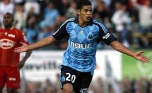 Ben Arfa lors d'un match contre Le Mans en Ligue 1 lors de la saison 2008-2009.