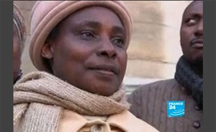Agathe Habyarimana, la veuve du président rwandais Juvénal Habyarimana accusée par Kigali d'être impliquée dans la planification du génocide de 1994, le 3 mars 2010.