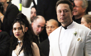 La chanteuse Grimes et l'homme d'affaires Elon Musk