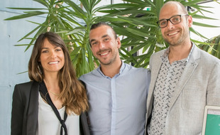 Laure Duprat-Morlaes, Julien Micheau et Gershon Pinon, les co-fondateurs de la plateforme Hypnoledge.