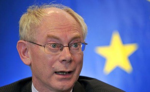 Herman Van Rompuy à Lille, le 28 avril 2010