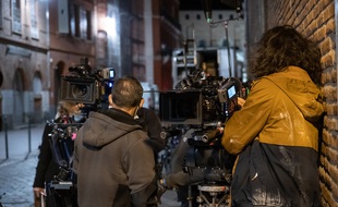Lors du tournage de