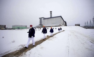 La centrale nucléaire de Tchernobyl, en Ukraine, le 24 février 2011.