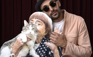 Agnès Varda en carton et JR