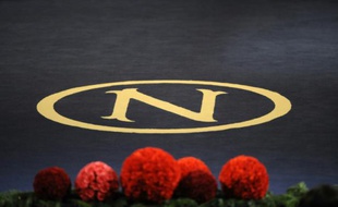 Le Logo de la Fondation Nobel, le 10 décembre 2008 à Stockholm