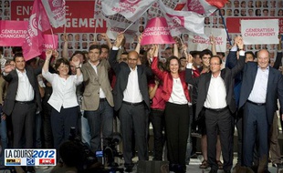Photo des candidats à la primaire socialiste à la Rochelle.