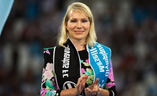 Margarita Louis-Dreyfus le 1er août 2015 au Stade Vélodrome