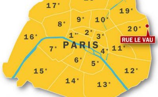 Un incendie de chantier s'est déclaré dans le 20e arrondissement parisien le 11 juin 2009.