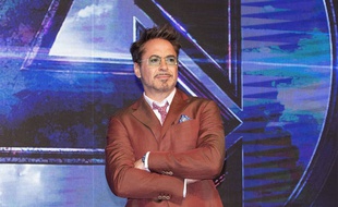 L'acteur Robert Downey Jr. lors de la conférence de presse à Séoul pour Avengers: Endgame