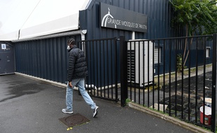 Un fidèle devant la mosquée de Pantin, le 20 octobre 2020.
