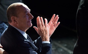Jacques Chirac, lors de la remise des prix de sa Fondation au musée du Quai Branly à Paris, le 21 novembre 2013
