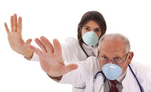 Le port du masque empêche la propagation des microbes.