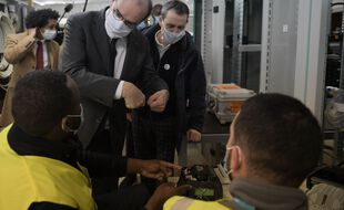Jean Castex à Grigny le 29 janvier 2021