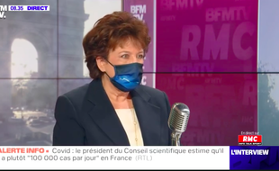 Capture d'écran de Roselyne Bachelot sur BFM TV ce 26 octobre 2020.