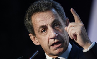 Nicolas Sarkozy, président du parti Les Républicains, le 26 juin 2016 à Chartres-de-Bretagne, près de Rennes