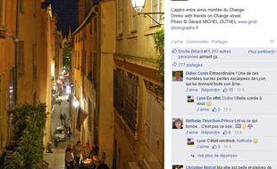 L'image décriée a été postée lundi soir sur la page Facebook de Lyon.