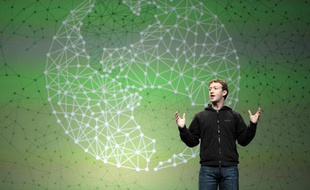 Mark Zuckerberg, patron de Facebook, le 21 mai 2010