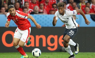 Kingsley Coman, l'attaquant de l'équipe de France, le 19 juin 2016, contre la Suisse.