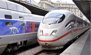 Actuellement, les trains allemands qui arrivent en Gare de l'Est ne peuvent faire que des liaisons directes Allemagne-France.