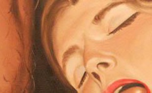 Tableau (détail) de Van LACEY, Au Musée du sexe de Miami.