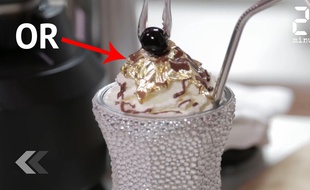 Un milkshake à 100 $ composé de feuilles d'or.