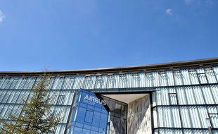 Le nouveau siège d'Airbus à Blagnac, près de Toulouse (Haute-Garonne), lors de son inauguration le 28 juin 2016