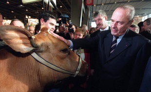 Jacques Chirac en 2000 au Salon de l'agriculture.