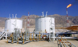 Installation pétrolière en Iran.