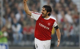 Le joueur de Valenciennes, Milan Bisevac, lors de la victoire de VA face à Marseille, 3-2 le 26 septembre 2009.