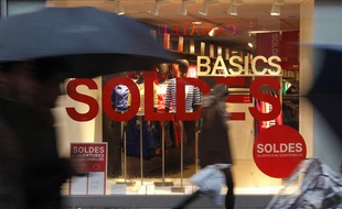 Ouverture des soldes hiver à Lillle, le 9 janvier 2013.