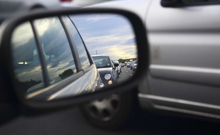 Un bouchon sur l'A9 (illustration)