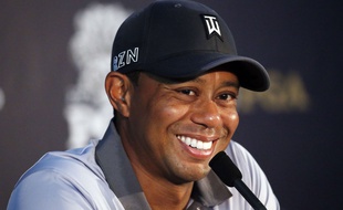 Tiger Woods en conférence de presse le 11 août 2015.
