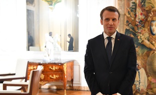 Le président de la République Emmanuel Macron, le 22 janvier 2018 au château de Versailles pour le sommet «Choose France».