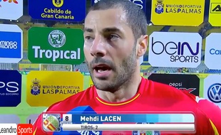 Mehdi Lacen interviewé après la défaite de Getafe contre Las Palmas le 1er mars 2016.