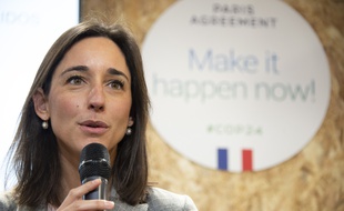 Brune Poirson, le 3 décembre 2018 à Katowice, en Pologne pour la COP 24.