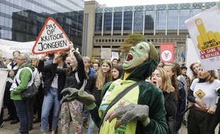 Manifestation pour le climat en Belgique, le 24 octobre 2019.